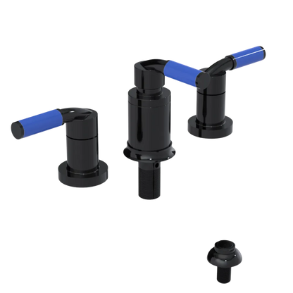 Rubinet Bidet Fitting with Spray, Diverter, and Vacuum Breaker (less drain) Black