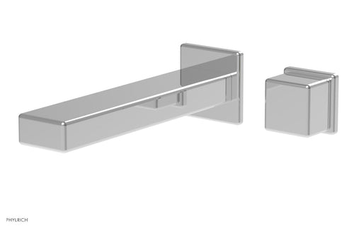 Phylrich MIX - Single Handle Wall Lavatory Set - Cube Handle 290-20