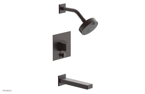Phylrich MIX Pressure Balance Tub and Shower Set - Cube Handle 290-29