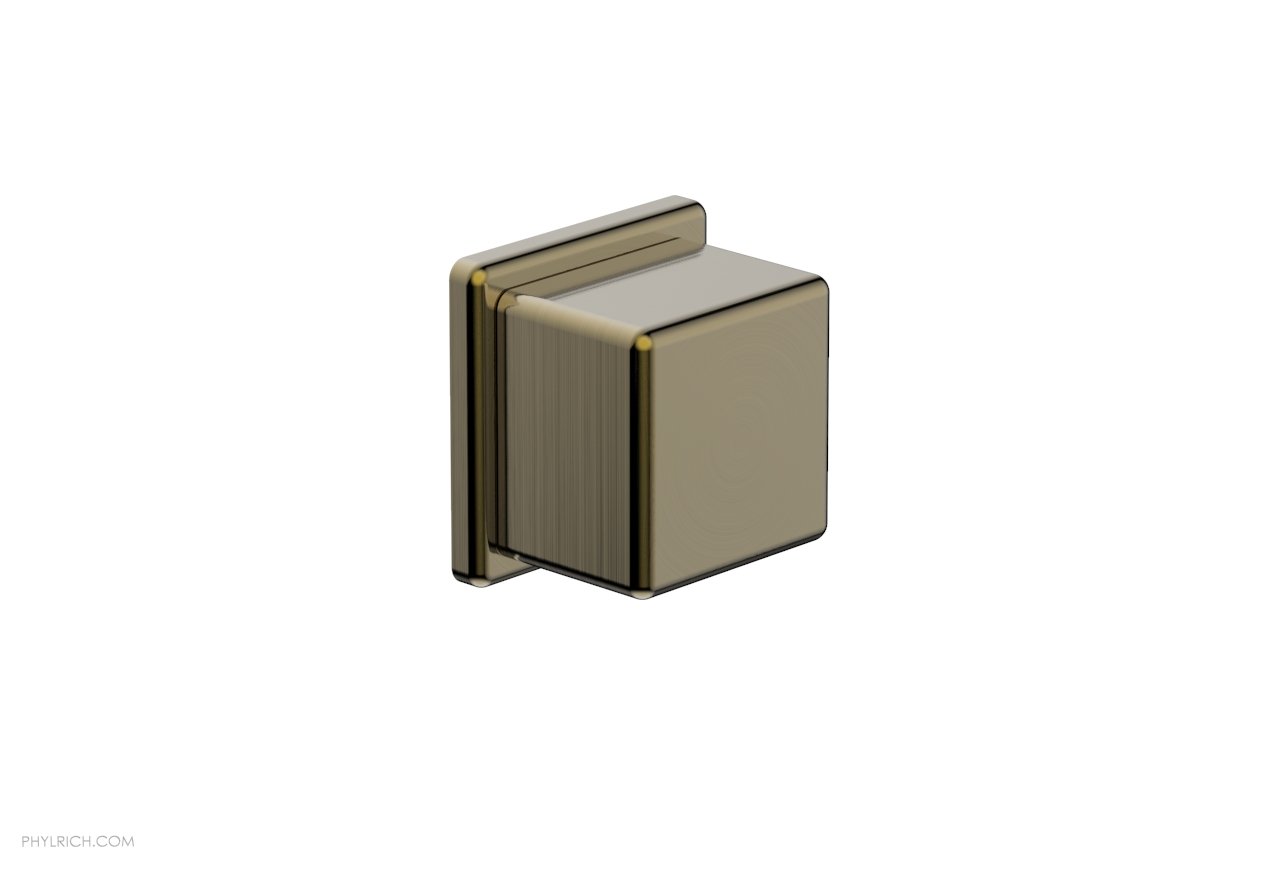 Phylrich MIX Volume Control/Diverter Trim - Cube Handle 290-38