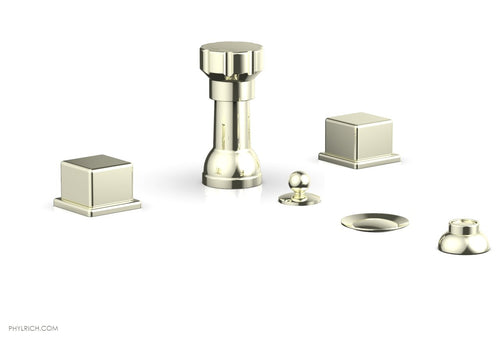 Phylrich MIX Four Hole Bidet Set - Cube Handles 290-63