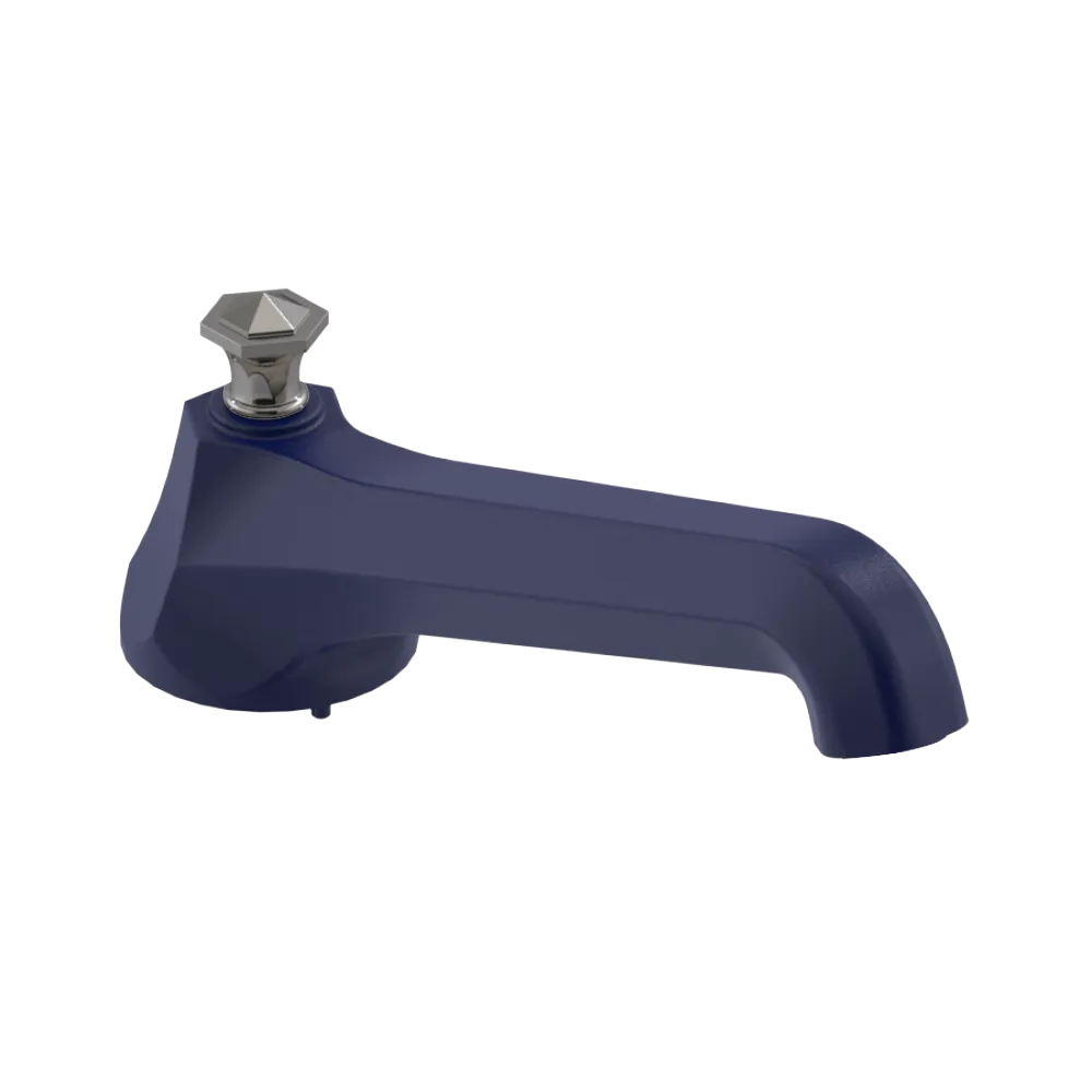 Rubinet Tub Filler Spout Deck Mount Midnight Blue