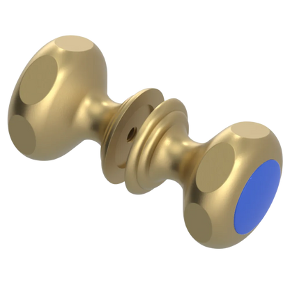 Rubinet Shower Door Knob (set) Satin Brass
