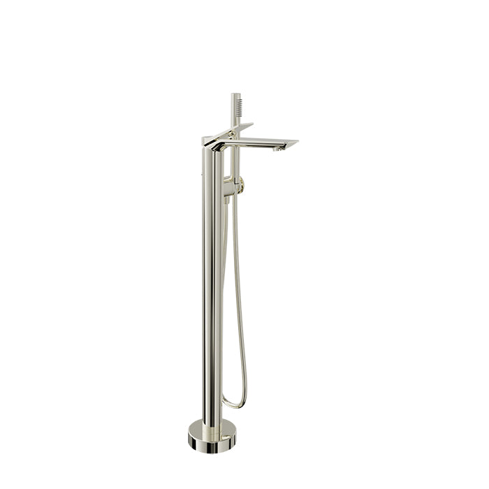 Baril Floor-mounted tub filler with hand shower