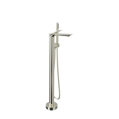 Baril Floor-mounted tub filler with hand shower