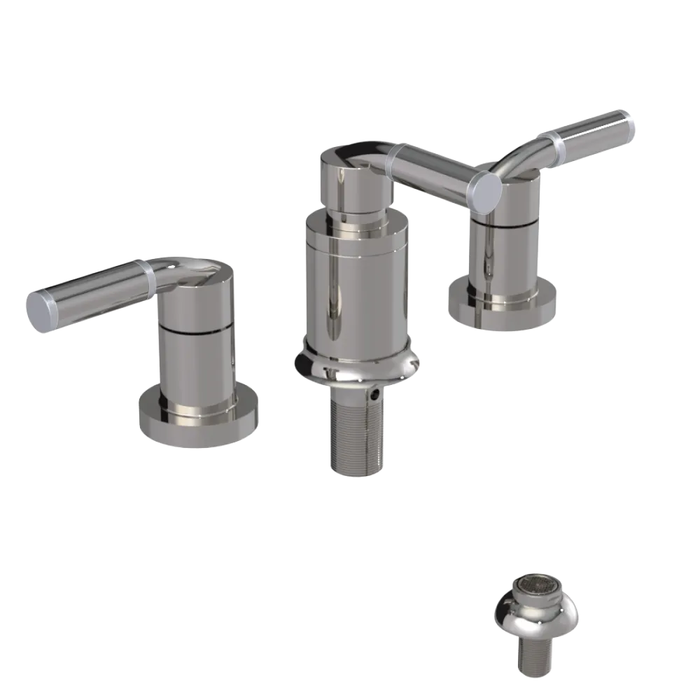 Rubinet Bidet Fitting with Spray, Diverter, and Vacuum Breaker (less drain) Polished Nickel