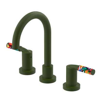 Rubinet Widespread Lav set (less drain) Green Envy