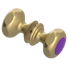Rubinet Shower Door Knob (set) Satin Brass