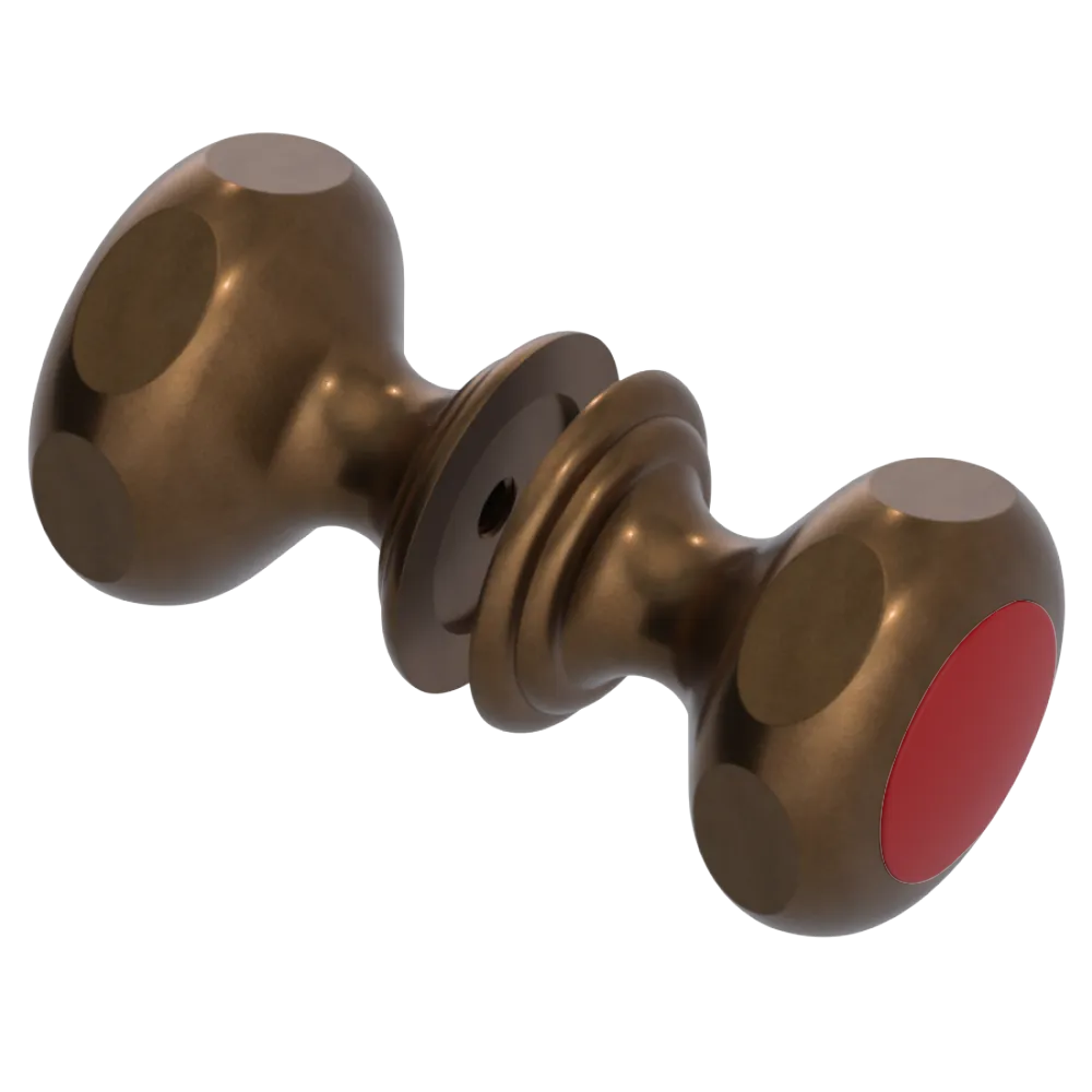 Rubinet Shower Door Knob (set) Tuscan Brass