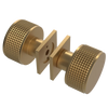 Rubinet Shower Door Knob (set) Satin Gold