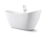 Bliss Matte White 63" x 32" Freestanding Bathtub - FBB6332