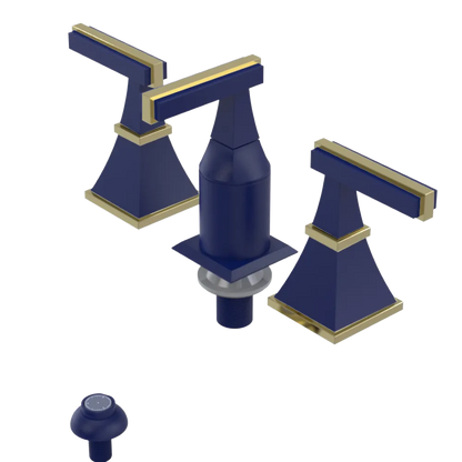 Rubinet Bidet Fitting with Spray, Diverter, and Vacum Breaker (Less Drain) Midnight Blue