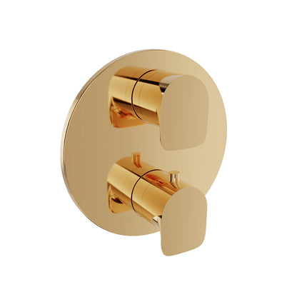 Baril Complete thermostatic pressure balanced shower valve with 2-way diverter