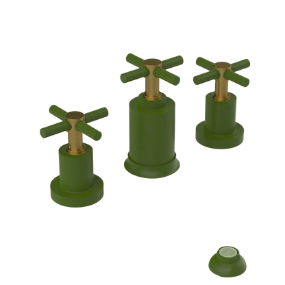 Rubinet Bidet Fitting with Spray, Diverter, and Vacuum Breaker (less drain) Green Envy