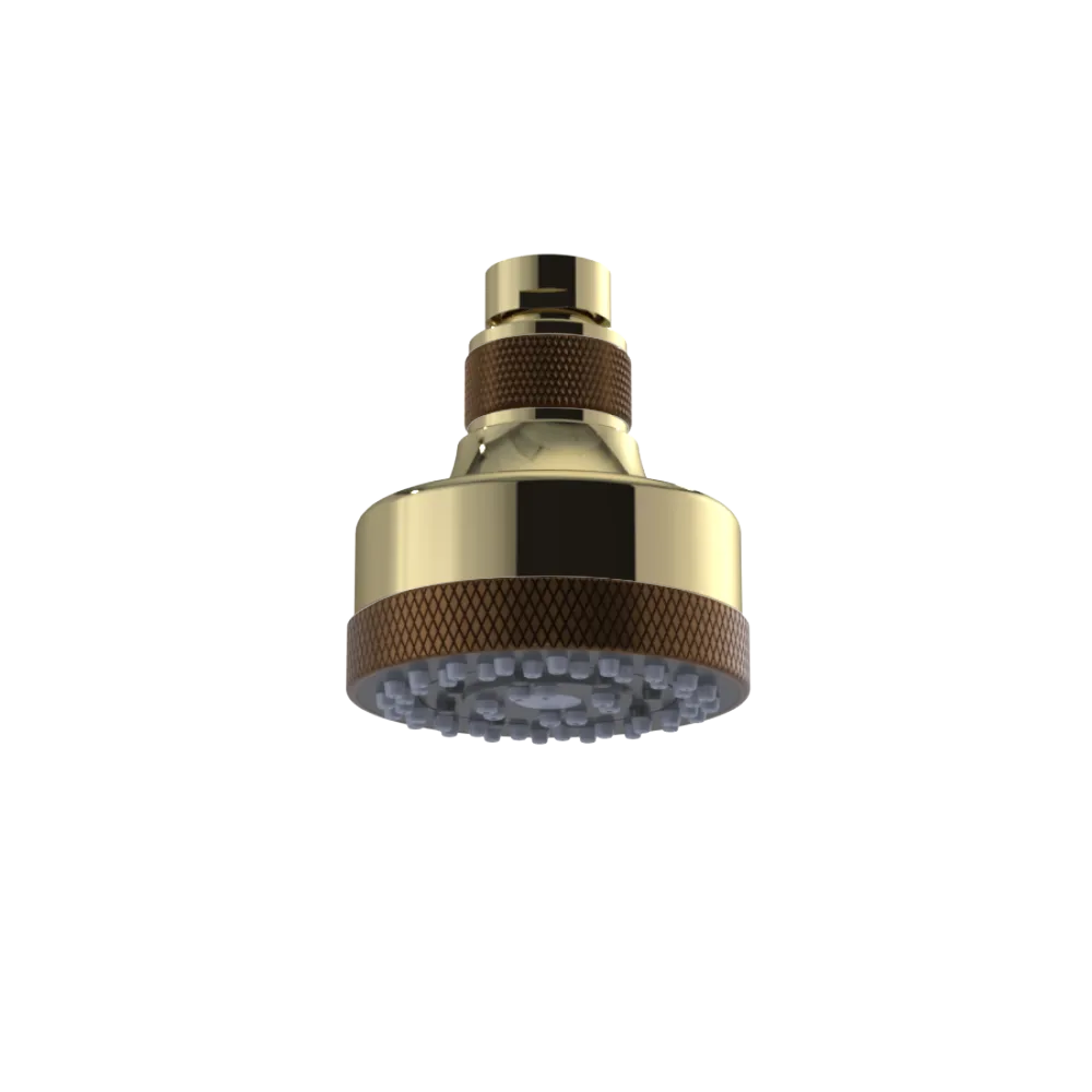 Rubinet 3 FUNCTION SHOWER HEAD Natural Brass