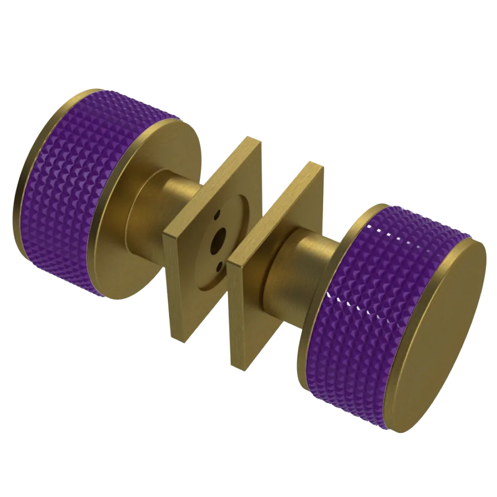 Rubinet Shower Door Knob (set) Antique Brass Matt