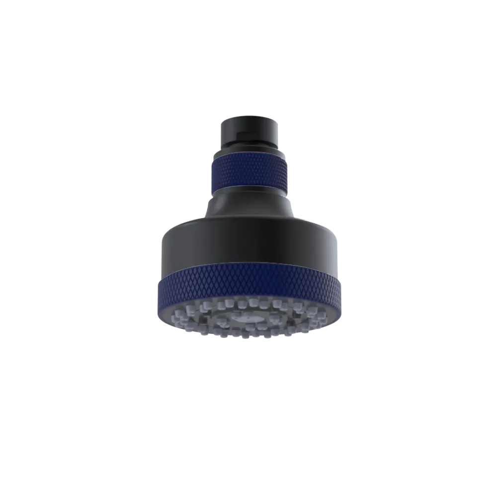 Rubinet 3 FUNCTION SHOWER HEAD Matt Black