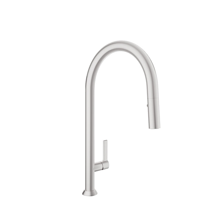 Baril High single-hole kitchen faucet with 2-function pull-down spray