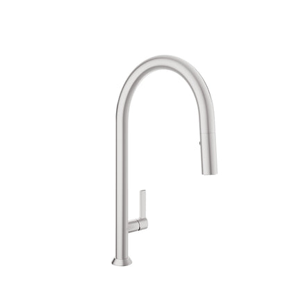 Baril High single-hole kitchen faucet with 2-function pull-down spray