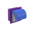 Rubinet RECESSED TOILET PAPER HOLDER Purple Haze