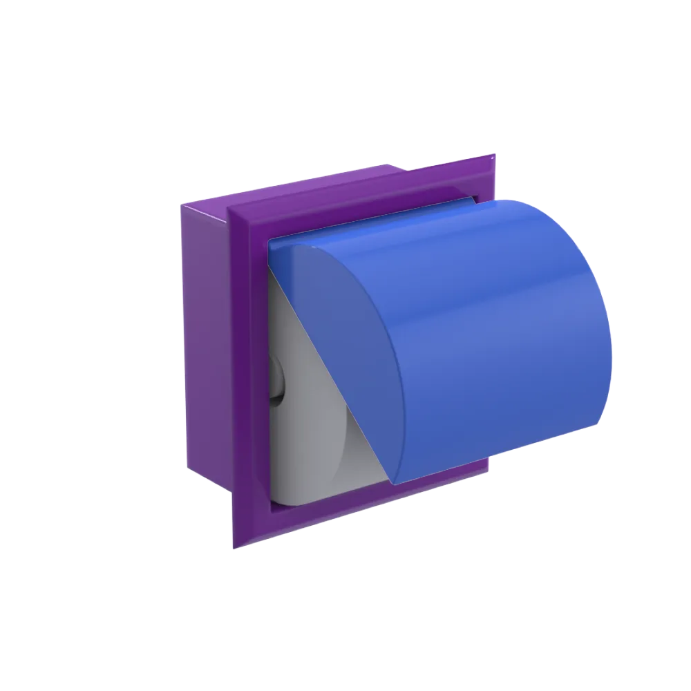 Rubinet RECESSED TOILET PAPER HOLDER Purple Haze