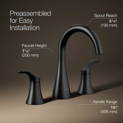 Simplice® Widespread bathroom sink faucet, 0.5 gpm