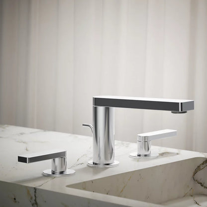 Composed® Widespread bathroom sink faucet with Lever handles, 1.2 gpm