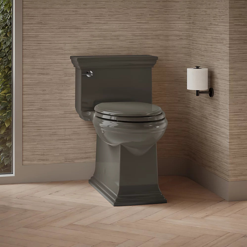 Kohler Memoirs® Stately One-piece compact elongated toilet with skirted trapway, 1.28 gpf - Golzar Home