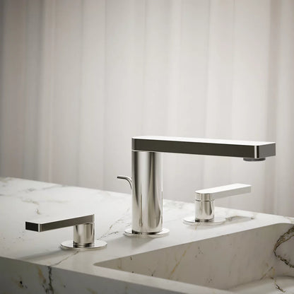 Composed® Widespread bathroom sink faucet with Lever handles, 1.2 gpm