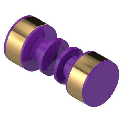 Rubinet Shower Door Knob (set) Purple Haze
