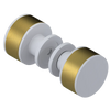 Rubinet Shower Door Knob (set) Matt White