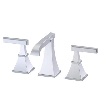Rubinet Widespread Lav. Set. (less drain) Satin Chrome