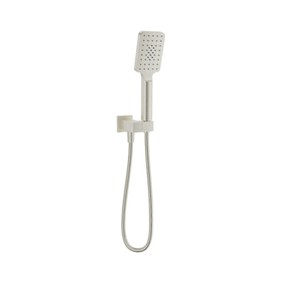 Baril 3-spray anti-limestone hand shower on wall-mounted supply elbow