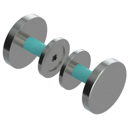 Rubinet Shower Door Knob (set) Satin Nickel