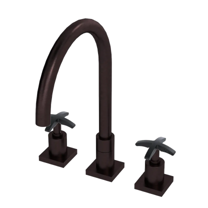 Rubinet Widespread Kitchen Set Oil Rubbed Bronze