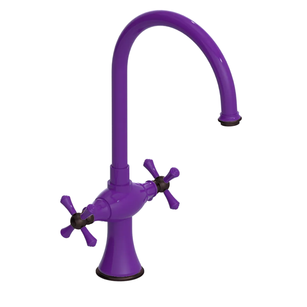 Rubinet Two Handle Single Hole Kitchen Set Purple Haze