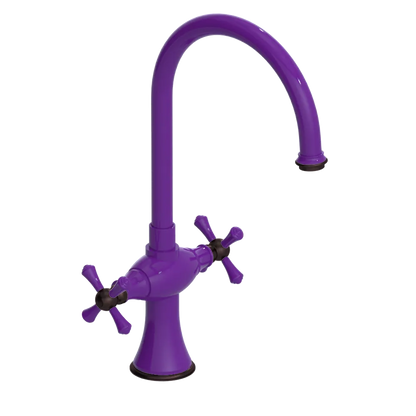 Rubinet Two Handle Single Hole Kitchen Set Purple Haze