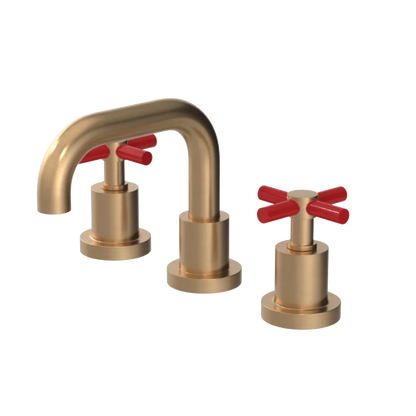 Rubinet Widespread Lav. Set. (less drain) Satin Gold