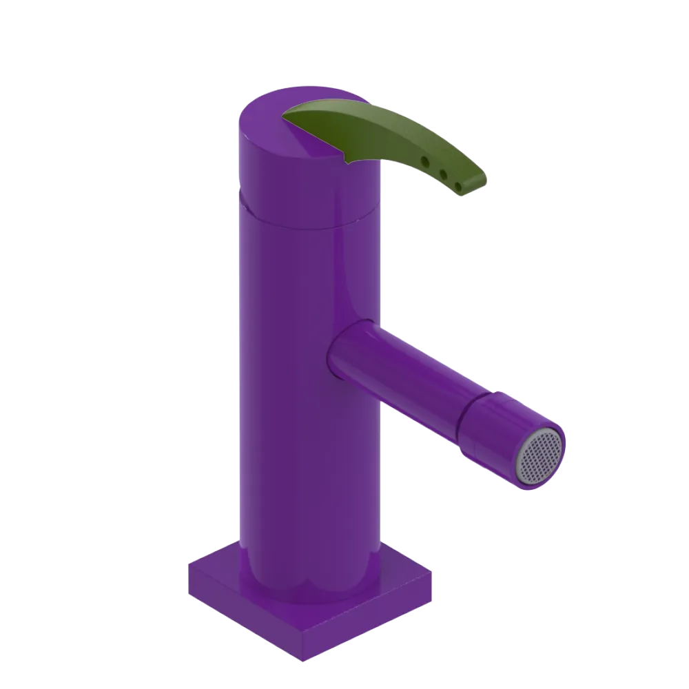 Rubinet Single Control Bidet Fitting (less drain) Purple Haze