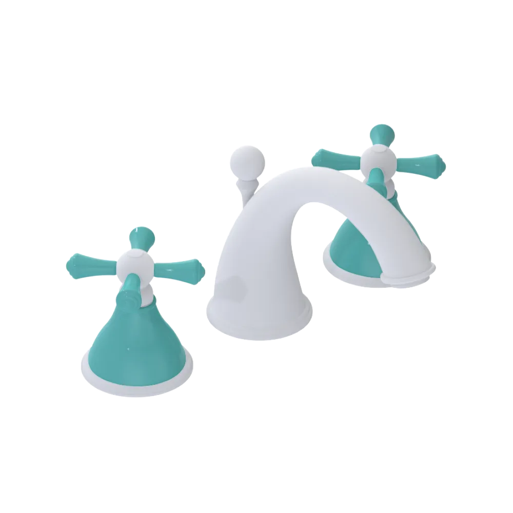 Rubinet Widespread Lav. Set. (less drain) Matt White