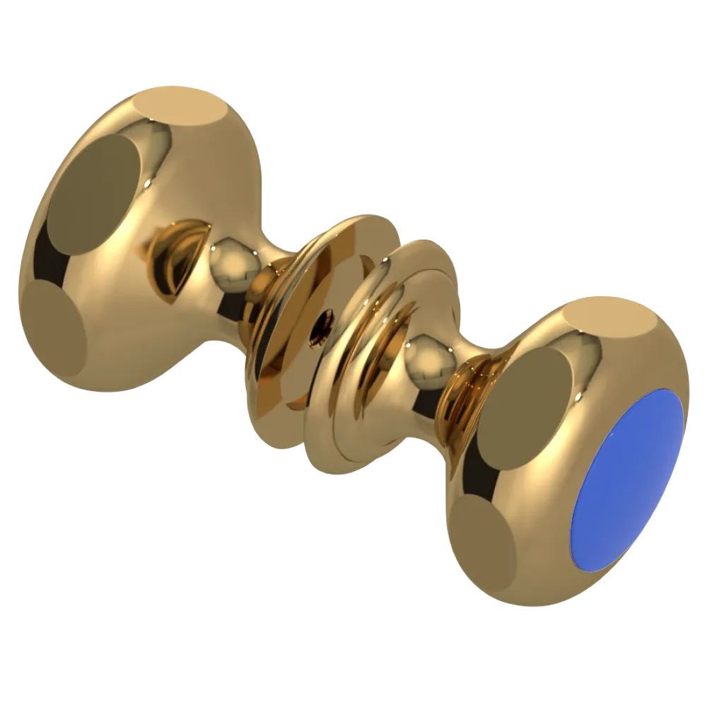 Rubinet Shower Door Knob (set) Gold