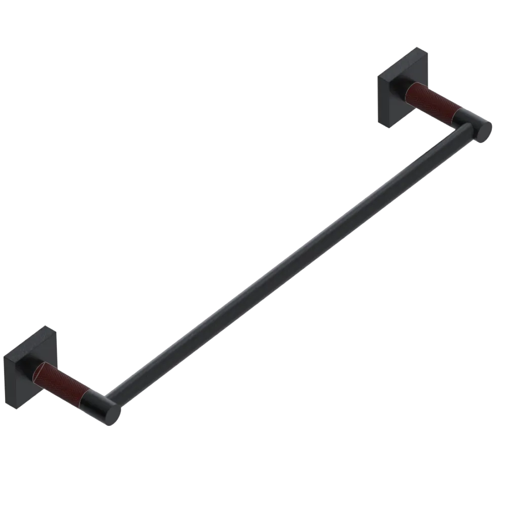 Rubinet 18" TOWEL BAR Matt Black
