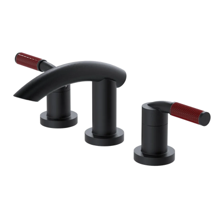 Rubinet Widespread Lav. Set. (less drain) Matt Black