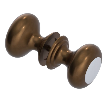 Rubinet Shower Door Knob (set) Tuscan Brass