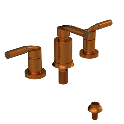 Rubinet Bidet Fitting with Spray, Diverter, and Vacuum Breaker (less drain) Antique Copper Matt