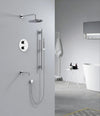 Aquaflo Rund 3-Way Thermostatic Shower Set