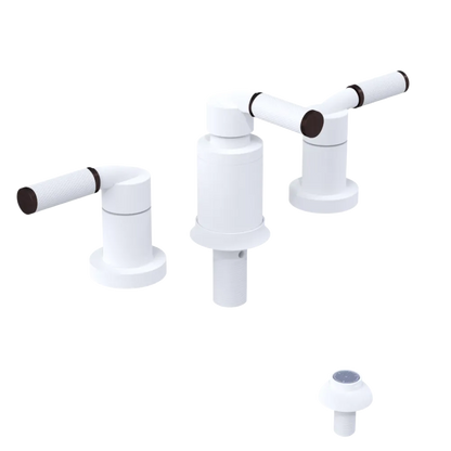 Rubinet Bidet Fitting with Spray, Diverter, and Vacum Breaker (Less Drain) Matt White