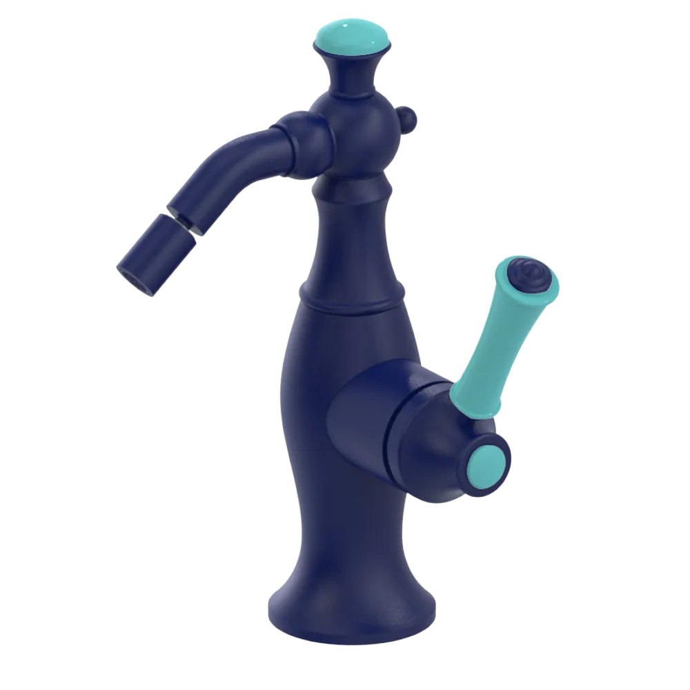 Rubinet Single Control Bidet Fitting (less drain) Midnight Blue