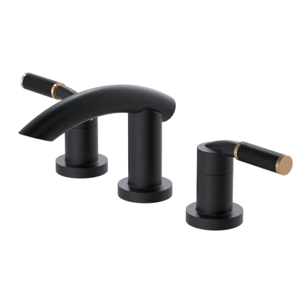 Rubinet Widespread Lav. Set. (less drain) Matt Black