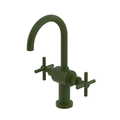 Rubinet Single Hole Dual Handle Lav. Set with LaSalle Spout (less drain) Green Envy
